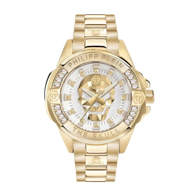 Afbeelding van Philipp Plein The $Kull Genderless PWNAA0722 Horloge Staal Goudkleurig Ø 41 mm