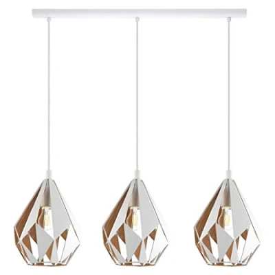 Afbeelding van EGLO Carlton 1 Hanglamp E27 80,5cm Wit/Goud