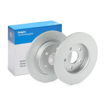 Afbeelding van DELPHI BG4386C Remschijf 271 11 5 volledig Gecoat Semi finished Zonder wiellager, ABS sensorring FORD: FOCUS 3, 3 Turnier