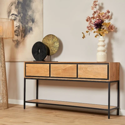 Afbeelding van Sidetable RichWood 150 cm naturel