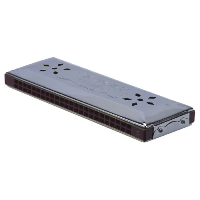 Afbeelding van Walther tremolo C/G dubbele mondharmonica 2 kanten bespeelbaar gebaseerd op Hohner echo96 2x 48tonen prachtige