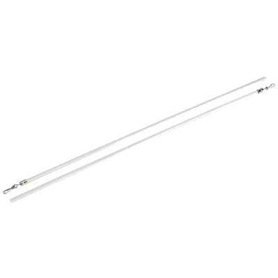 Afbeelding van Gordijnwerper, metaal, wit, 100 cm