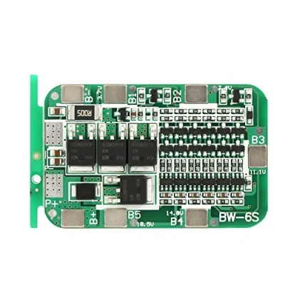 Afbeelding van 6S 15A 22V 24V PCB batterij beschermkaart lithium BMS voor 18650 Li ion cel, overstroombeveiliging en kortsluitbeveiliging