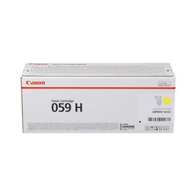 Image de Canon 059 H Haute capacité jaune original cartouche de toner pour i SENSYS LBP852Cx; Satera LBP851C LBP852Ci