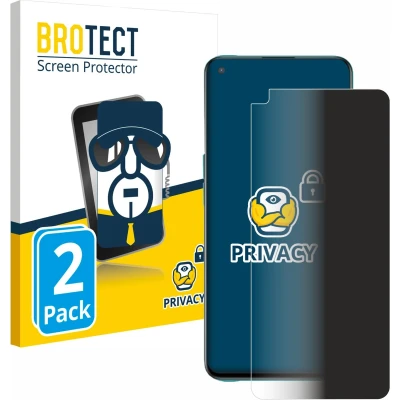 Afbeelding van BROTECT privacy screenprotector voor OnePlus Nord CE 5G Folie Beschermfolie Blauwlichtfilter (2 Stuks)