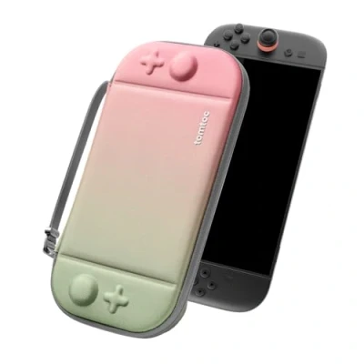 Image de tomtoc Étui pour Nintendo Switch 2 (2025), Housse Rigide Case avec 12 Cartouches de Jeux, Slim Pochette Transport Boîtier Voyage für Console Brevet Original et protection qualité militaire