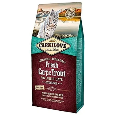 Afbeelding van Carnilove Fresh Carp &amp; Trout Sterilised Kattenvoer 400 g