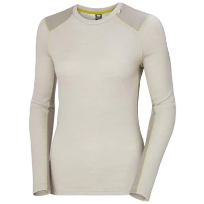 Afbeelding van Helly Hansen Lifa Merino Midweight Crew Lange Mouwen Basislaag Grijs L Vrouw