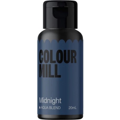 Afbeelding van Colour Mill Aqua Blend Voedingskleurstof op Waterbasis Midnight 20 ml
