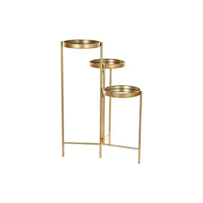 Afbeelding van Planken DKD Home Decor Spiegel Gouden Metaal (49,5 x 49,5 80 cm)