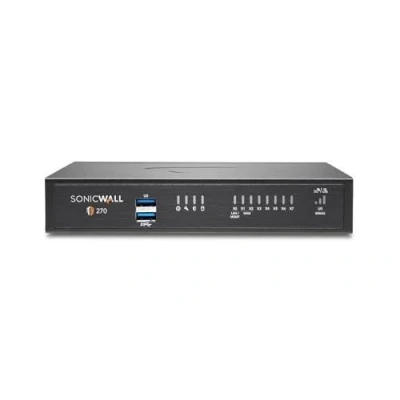 Image de SonicWall TZ Series (Gen 7) TZ270 Dispositif de sécurité avec 3 ans suite services protection essentiels et Cloud Secure Edge pour 1 an SIA Basic (10 utilisateurs) SPA Advanced (3 1GbE Promotional Tradeup