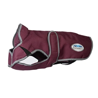Image de Weatherbeeta Veste pour Chien Comfitec Premier Free Parka Deluxe Medium 1200D 220g Maroon/Grijs/Wit 50cm
