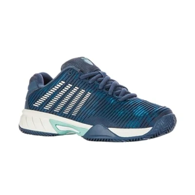 Afbeelding van K SWISS Hypercourt Express 2 Unisex Tennisschoenen voor alle ondergronden kinderen, Maat: 36, Indian teal/star white/moonstruck
