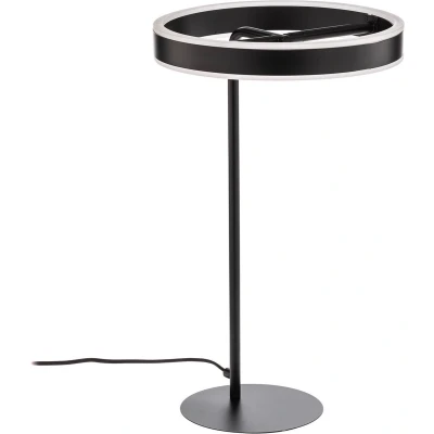 Afbeelding van Lucande LED tafellamp met dimmer 1licht Ijzer, acryl H: 58.5 cm zwart Inclusief lichtbron
