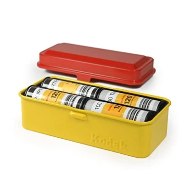 Image de Boîtier portable grand format Kodak pour 135 films Rouge et jaune