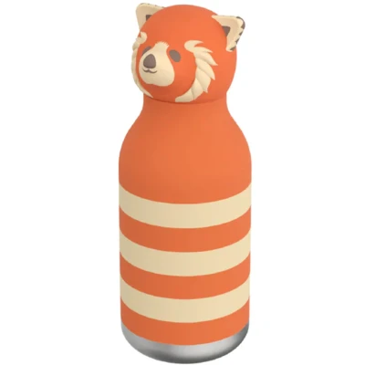 Afbeelding van Asobu Rode Panda Bestie Drinkfles 295ml RVS &amp; Siliconen Schoolbeker