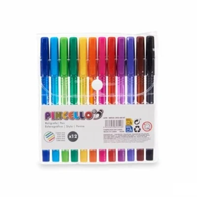 Afbeelding van Set Balpennen Multicolour (12 Stuks)