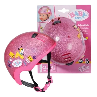 Afbeelding van BABY born Fietshelm Roze Met Glitters