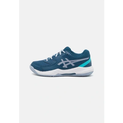 Afbeelding van Asics Geldedicate 8 Unisex Tennisschoenen voor alle ondergronden kinderen, Maat: 39.5, Mako blue/grey blue Kunststof/ textiel