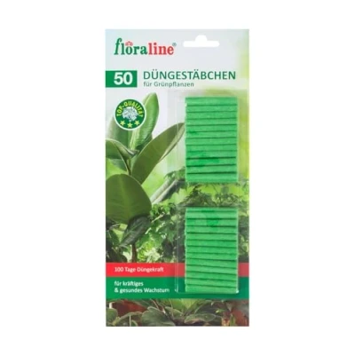 Afbeelding van Floraline Meststokjes voor groene planten, 2 verpakkingen van 50 stuks