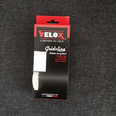 Afbeelding van Stuurlint Velox kurk look ø2.5 x 30mm 1.75 meter wit (2 stuks in een doos)