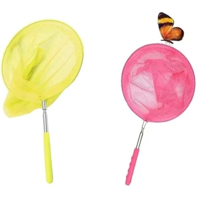 Afbeelding van Teogneot Set van 2 rekbare visnetten voor kinderen, tuin, insecten en vogels
