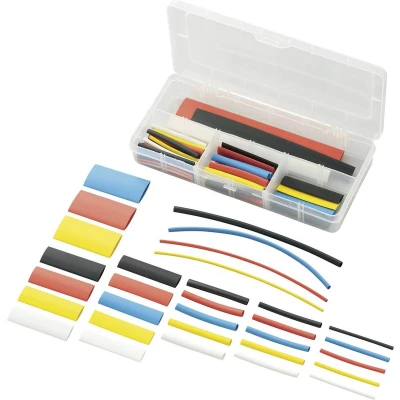 Afbeelding van TRU COMPONENTS 1566623 Krimpkous assortiment Krimpverhouding:2:1 77 onderdelen