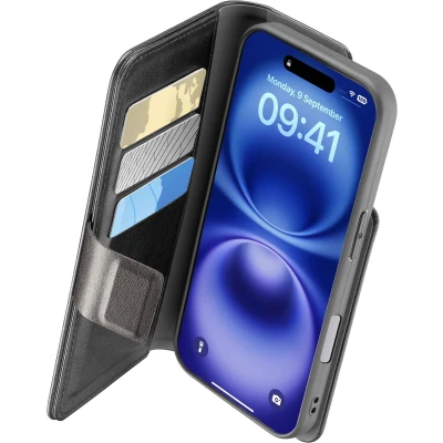 Afbeelding van Cellularline Cover Book Agenda Iphone 16 Plus Zwart (bookag2iph16maxk)