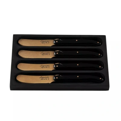 Afbeelding van Laguiole Style de Vie Botermessen Prestige Line Koper 4 Stuks
