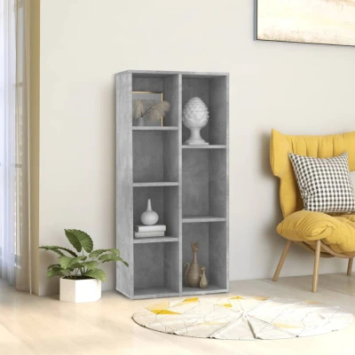 Afbeelding van Boekenkast 50x25x106 cm spaanplaat betongrijs