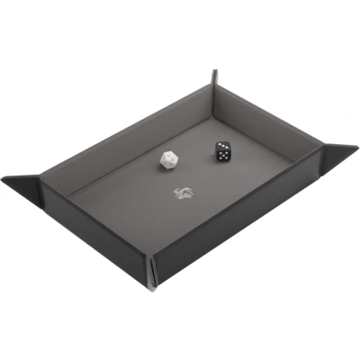 Afbeelding van Gamegenic Magnetic Dice Tray Rectangular: Black/Grey