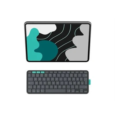 Image de Logitech Flip Folio Clavier et étui full size sans fil Bluetooth 5.1 LE QWERTZ Allemand graphite