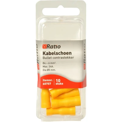 Afbeelding van Kabelschoen bullet contra 4 6mm² 10st in blister