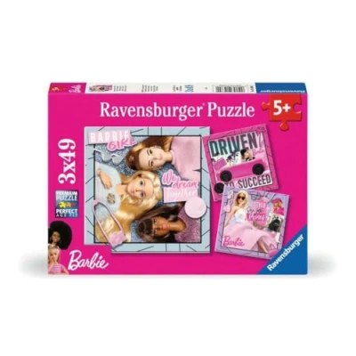 Afbeelding van Ravensburger puzzel Barbie Legpuzzel 3x49 stukjes