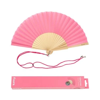 Afbeelding van Fisura Roze waaier voor dames 23 x 4 1,5 cm, roze, 1,5,