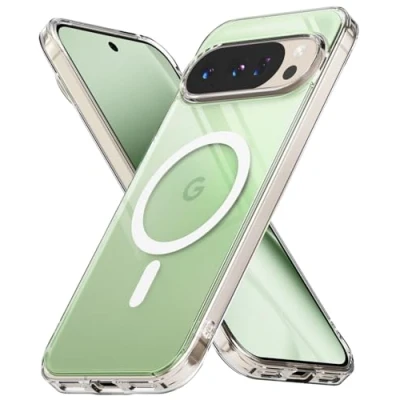 Afbeelding van Ringke Beschermhoes voor Google Pixel 10 Pro XL Case accessoires [Fusion Magnetic] compatibel met Magsafe/Pixelsnap magnetisch, transparant, ultradun, stijf, achterkant, zacht, bumper, schokbestendig