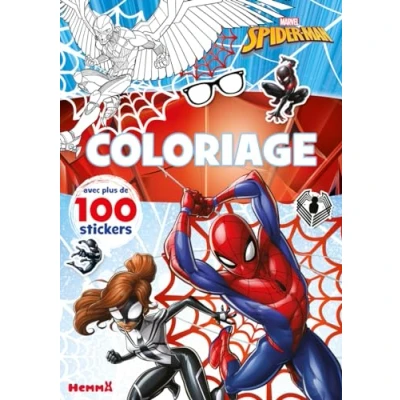Afbeelding van MARVEL SPIDER MAN GIRL COLORIAGE AVEC STICKERS