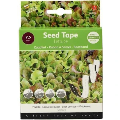 Afbeelding van Buzzy Zaadband Pluksla Gemengd Groentezaden 3x2.5 m