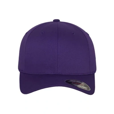 Image de Flexfit Wooly Combed Casquette de Baseball Mixte, Mauve, L XL
