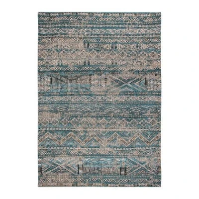 Afbeelding van Vloerkleed Louis de Poortere Antiquarian Kilim Zemmuri Blue 9110 maat 240 x 340 cm