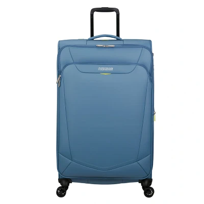 Afbeelding van American Tourister Summerride Spinner L Exp TSA coronet blue Zachte koffer