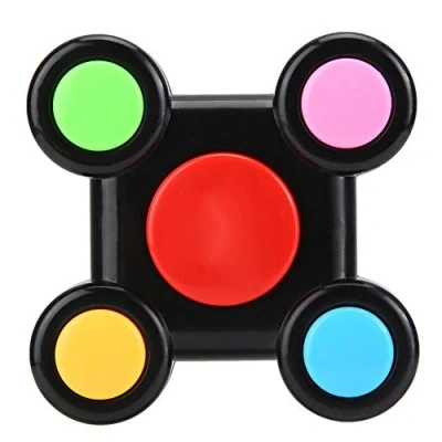 Afbeelding van Geheugenspel voor kinderen, elektronisch geheugenspel, interactie, kunststof, intelligente muziek, licht, educatief, hersenen, teaser, jongens en meisjes (dubbele hand)