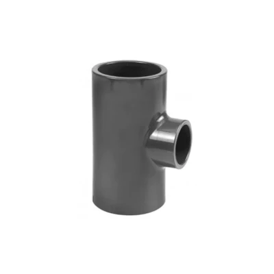 Afbeelding van T stuk 90 graden PVC U 50 mm x 40 lijmmof 16 bar grijs