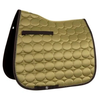 Afbeelding van BR Zadeldekje Satin Dream Dressuur Olive Green Full
