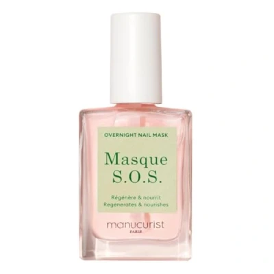 Afbeelding van Manucurist SOS masker nachtmasker voor nagels verzorging van beschadigde nagels, 80,5% biologische bronnen, 15 ml