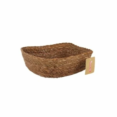 Afbeelding van Veelzijdige mand Privilege vlechtwerk Vierkant 22 x 8 cm (12 Stuks)