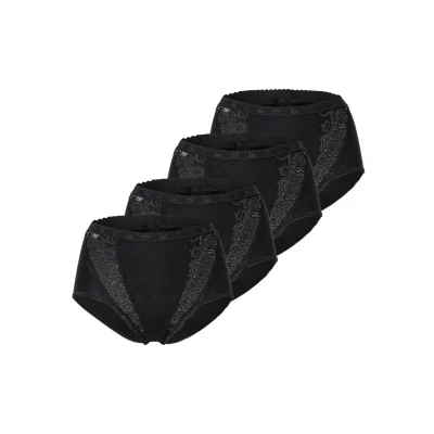 Afbeelding van Sloggi SLIP CHIC, MAXI, 4ER PACK, Onderbroeken, Dames, Maat: 38, Schwarz