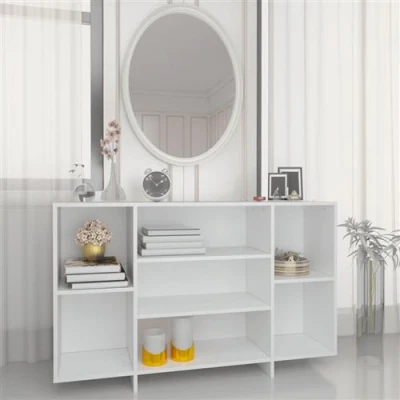 Afbeelding van vidaXL Dressoir 120x30x75 cm bewerkt hout wit