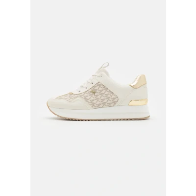 Afbeelding van Michael Kors Raina Trainer Sneakers laag, Dames, Maat: 36, Vanilla Hoogwaardig imitatieleer
