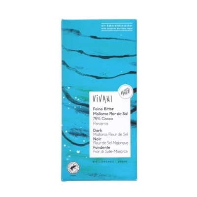 Afbeelding van Vivani Chocolade Puur 75% Cacao Multi verpakking 10x80GR